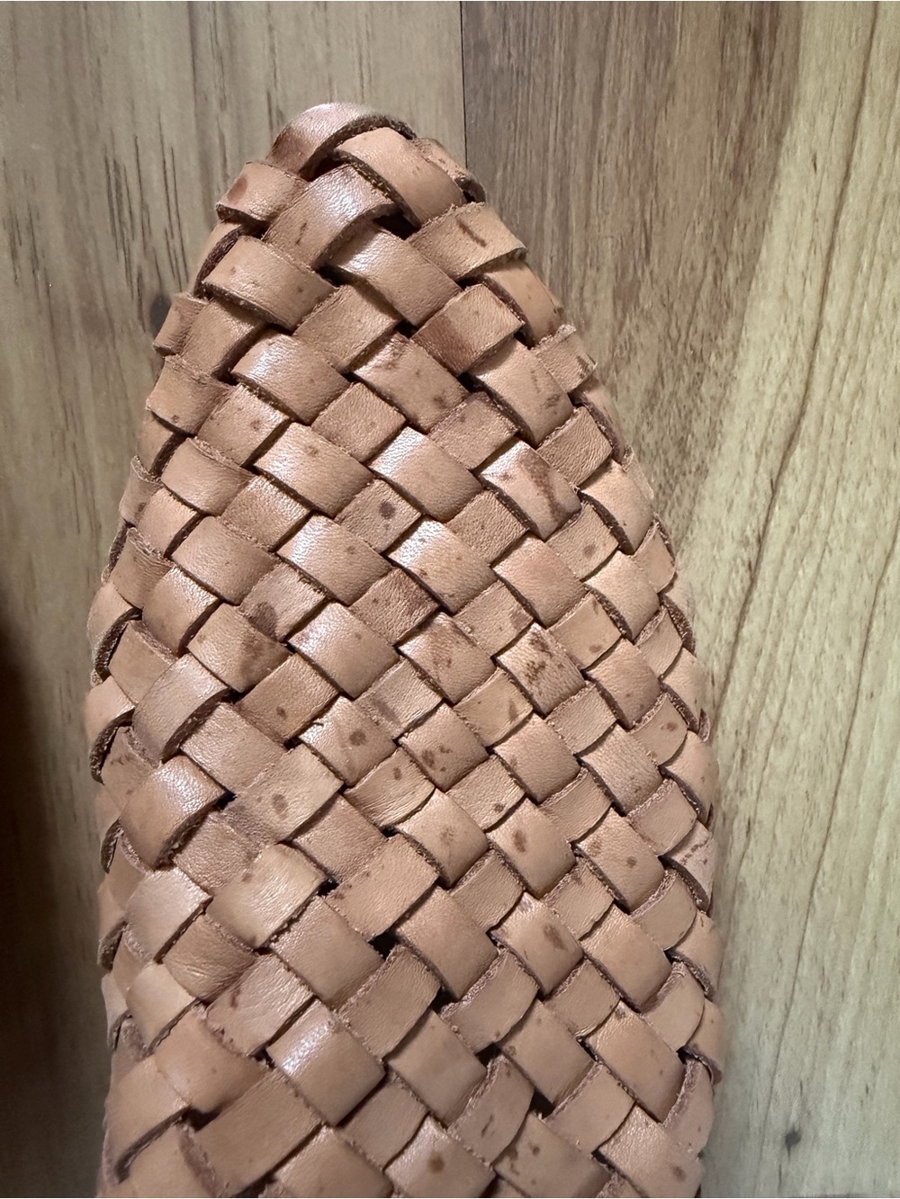 St. Agni Woven Mules in Natural Leather - Picture 7 of 7